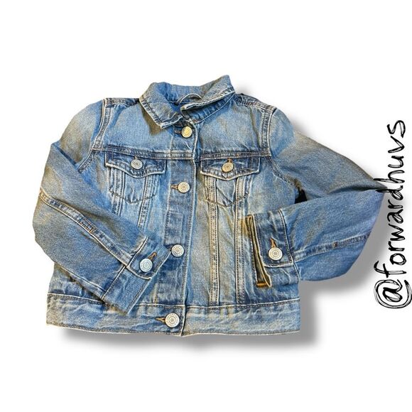 Gap Kids Disney Trucker Jacket – Mickey Mouse Embroidery - Size XS (4–5T) - Picture 8 of 10